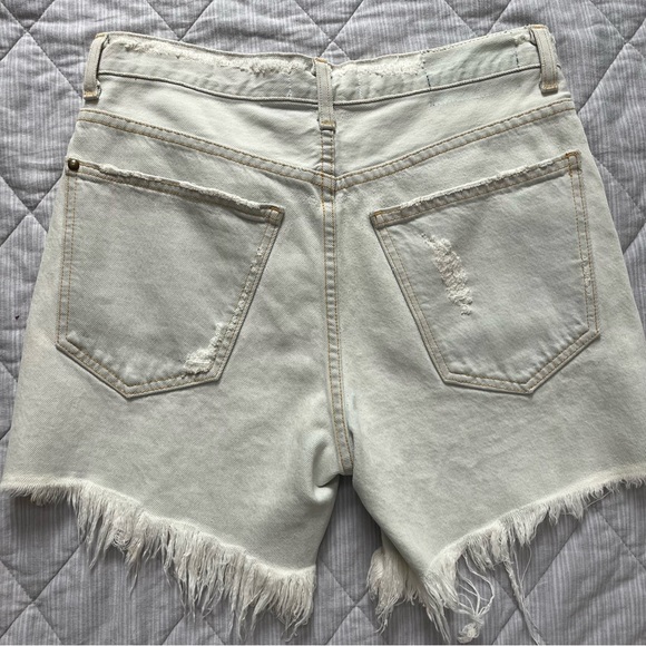 🇺🇸 THE GREAT 🇺🇸 EASY CUTOFF Whitewashed Denim Sz 25 - Picture 5 of 10